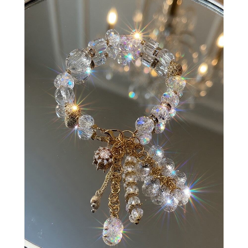 Swarovski Beaded Charm Bracelet